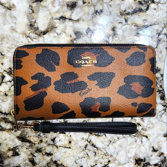 Coach Handbags - Leopard Coach Wallet